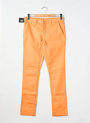 Pantalon chino tissage popeline taille normale orange CHEAP MONDAY femme