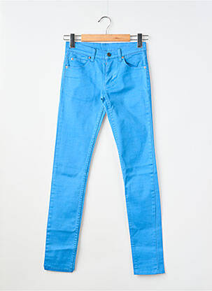 Pantalon slim tissage popeline taille normale bleu CHEAP MONDAY femme