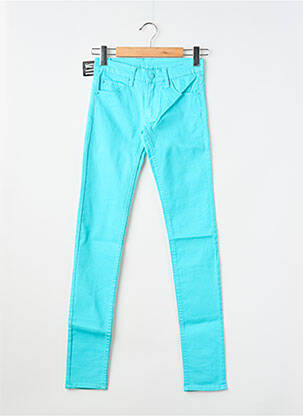 Pantalon slim tissage popeline taille normale bleu CHEAP MONDAY femme