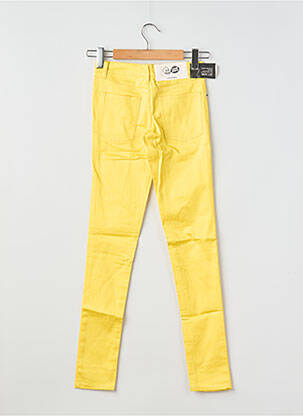 Pantalon slim tissage popeline taille normale jaune CHEAP MONDAY femme