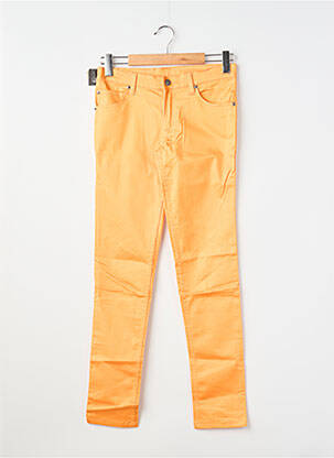 Pantalon slim tissage popeline taille normale orange CHEAP MONDAY femme