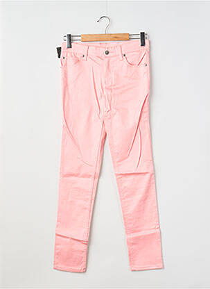 Pantalon slim tissage popeline taille normale rose CHEAP MONDAY femme