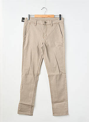 Pantalon chino stretch taille normale marron CHEAP MONDAY homme