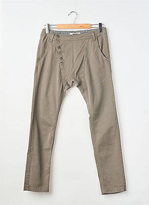 Pantalon chino stretch taille normale marron IMPERIAL homme