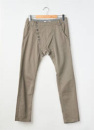 Pantalon chino stretch taille normale marron IMPERIAL homme