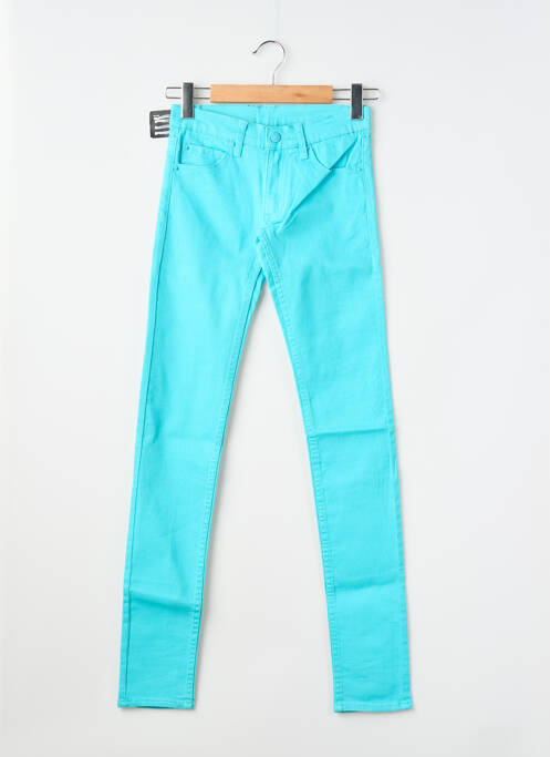 Pantalon slim tissage popeline taille normale bleu CHEAP MONDAY femme