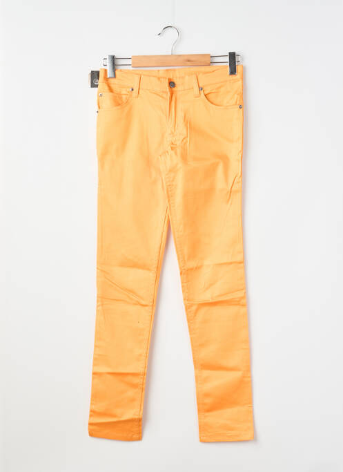 Pantalon slim tissage popeline taille normale orange CHEAP MONDAY femme