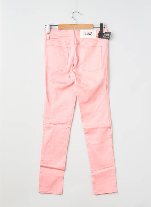 Pantalon slim tissage popeline taille normale rose CHEAP MONDAY femme