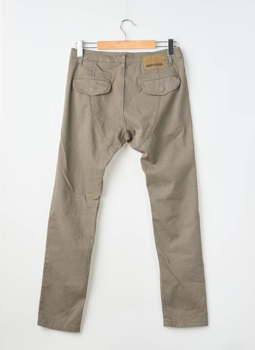 Pantalon chino stretch taille normale marron IMPERIAL homme