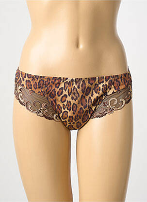 Tanga tulle transparent marron LISE CHARMEL femme