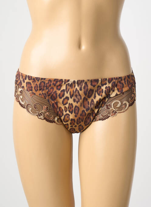 Tanga tulle transparent marron LISE CHARMEL femme