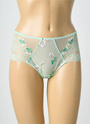 Culotte haute tissage satiné vert LISE CHARMEL femme
