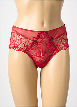 Culotte haute tissage dentelle rouge LISE CHARMEL femme