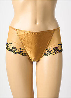 Shorty tissage satiné jaune LISE CHARMEL femme