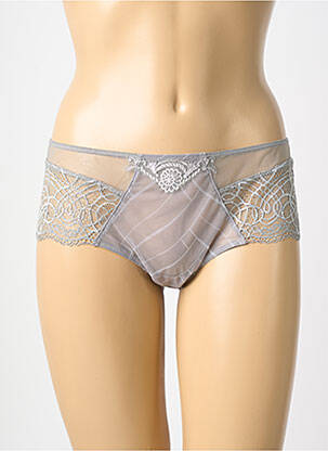 Shorty tissage satiné gris LISE CHARMEL femme