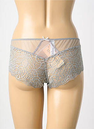 Shorty tissage satiné gris LISE CHARMEL femme