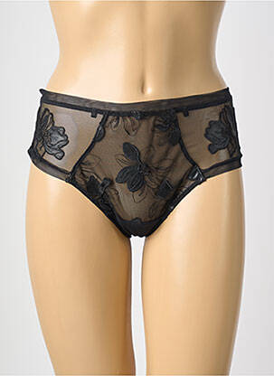 Culotte haute tissage satiné noir LISE CHARMEL femme