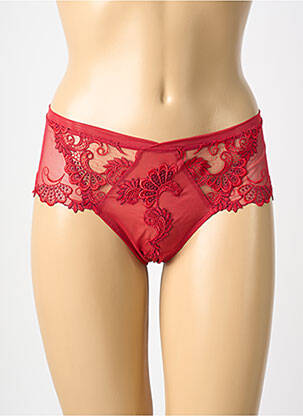 Shorty tissage satiné rouge LISE CHARMEL femme