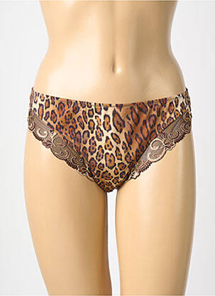 Culotte tissage satiné marron LISE CHARMEL femme