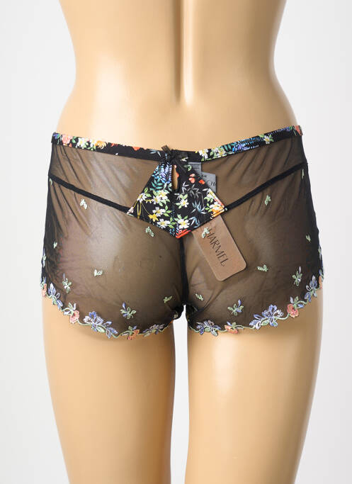 Shorty tissage satiné noir LISE CHARMEL femme
