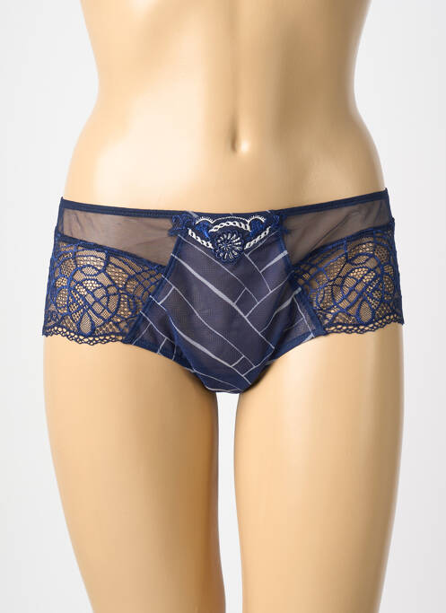 Shorty tissage satiné bleu LISE CHARMEL femme
