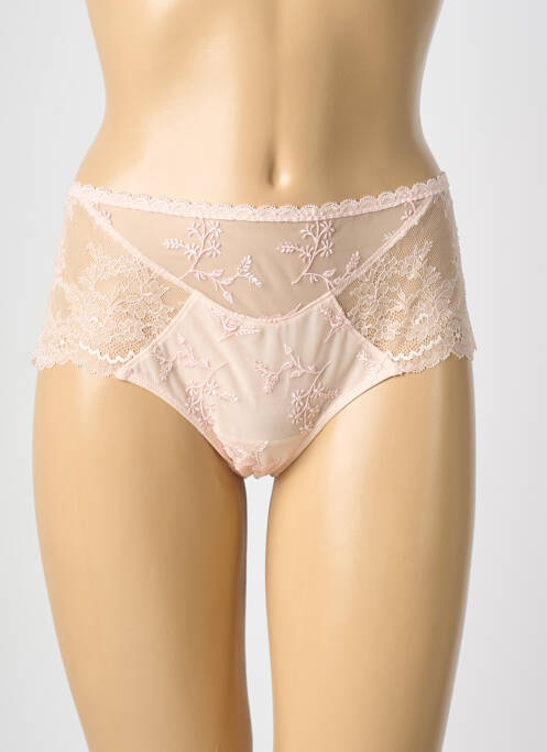 Culotte haute bi-matiére rose LISE CHARMEL femme