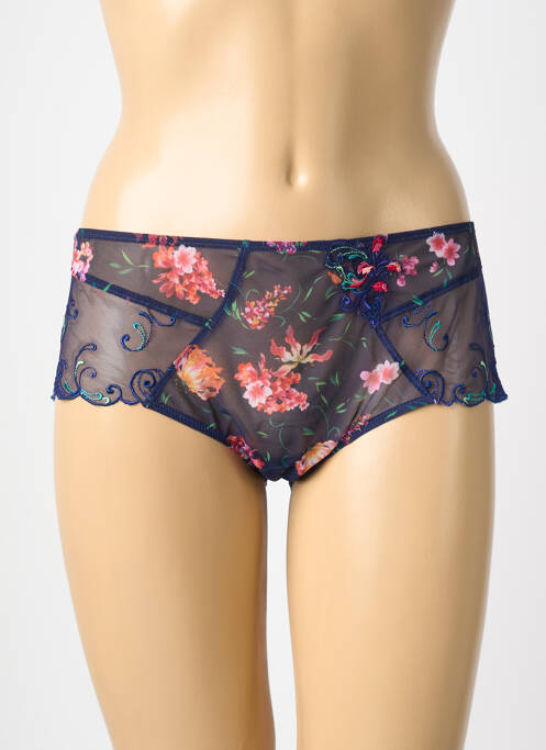 Shorty tissage satiné bleu LISE CHARMEL femme