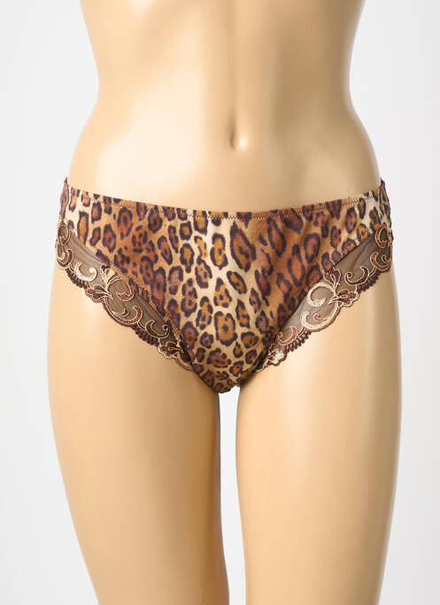Culotte tissage satiné marron LISE CHARMEL femme