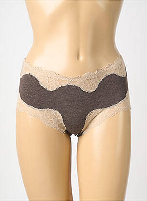 Shorty stretch marron ANTIGEL femme