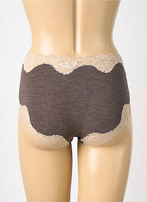 Shorty stretch marron ANTIGEL femme