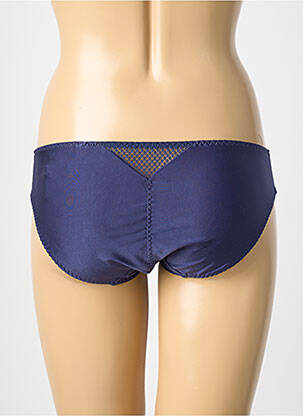 Culotte tissage satiné bleu MAISON LEJABY femme