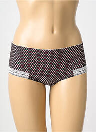 Shorty tissage satiné noir ANTIGEL femme