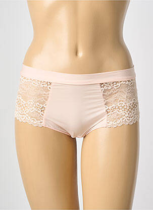 Shorty tissage satiné rose MAISON LEJABY femme
