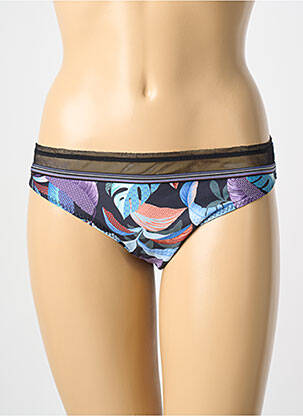 Culotte tissage satiné noir ANTIGEL femme