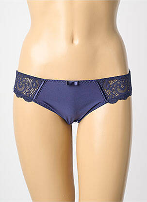 Culotte tissage satiné bleu MAISON LEJABY femme