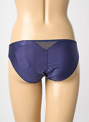 Culotte tissage satiné bleu MAISON LEJABY femme