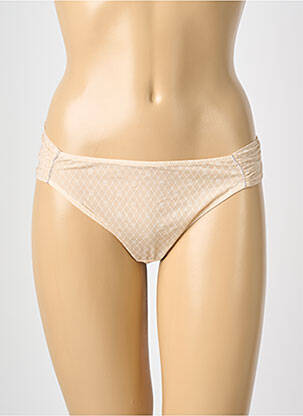 Culotte tissage satiné beige MAISON LEJABY femme