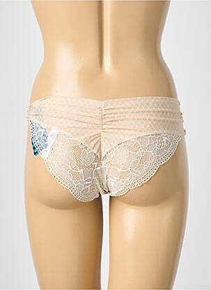 Culotte tissage satiné beige MAISON LEJABY femme