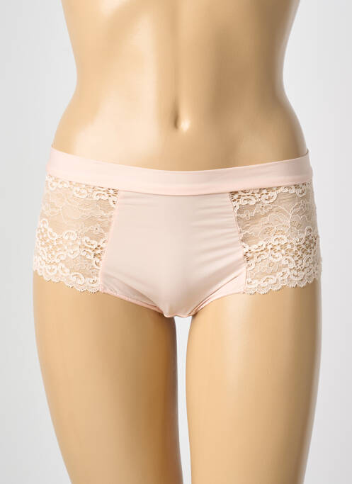 Shorty tissage satiné rose MAISON LEJABY femme