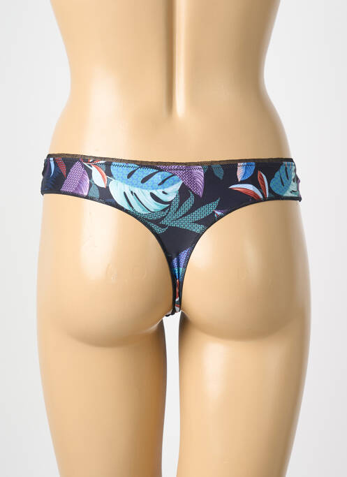 Tanga noir ANTIGEL femme
