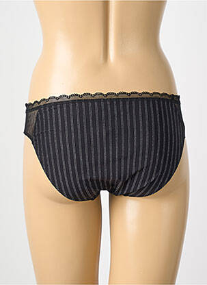 Culotte tissage satiné noir ANTIGEL femme