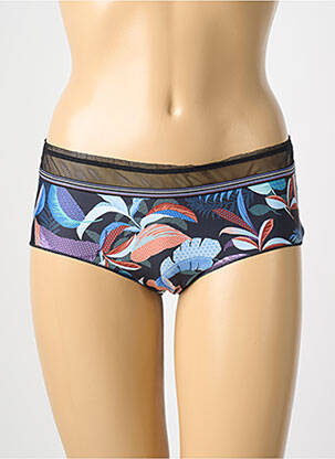 Shorty tissage satiné noir ANTIGEL femme