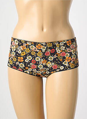 Shorty tissage satiné noir ANTIGEL femme