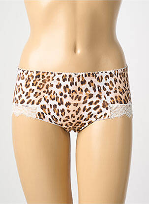 Shorty tissage satiné beige ANTIGEL femme