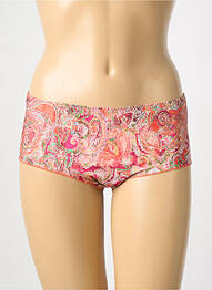 Shorty tissage satiné orange ANTIGEL femme