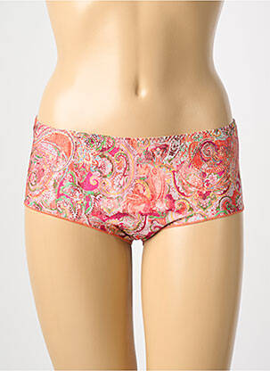 Shorty tissage satiné orange ANTIGEL femme