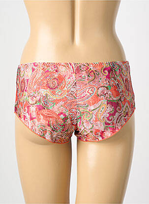 Shorty tissage satiné orange ANTIGEL femme