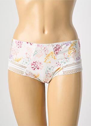Shorty tissage satiné blanc ANTIGEL femme
