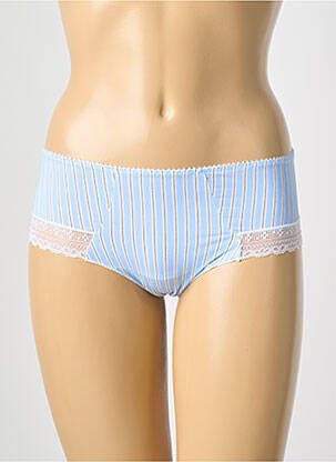 Shorty tissage satiné bleu ANTIGEL femme