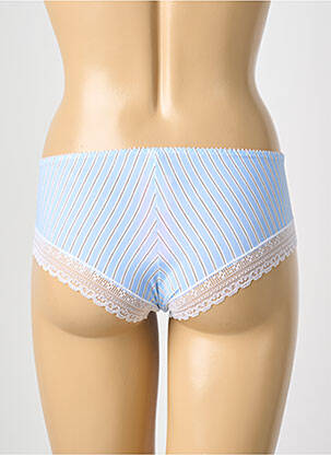Shorty tissage satiné bleu ANTIGEL femme